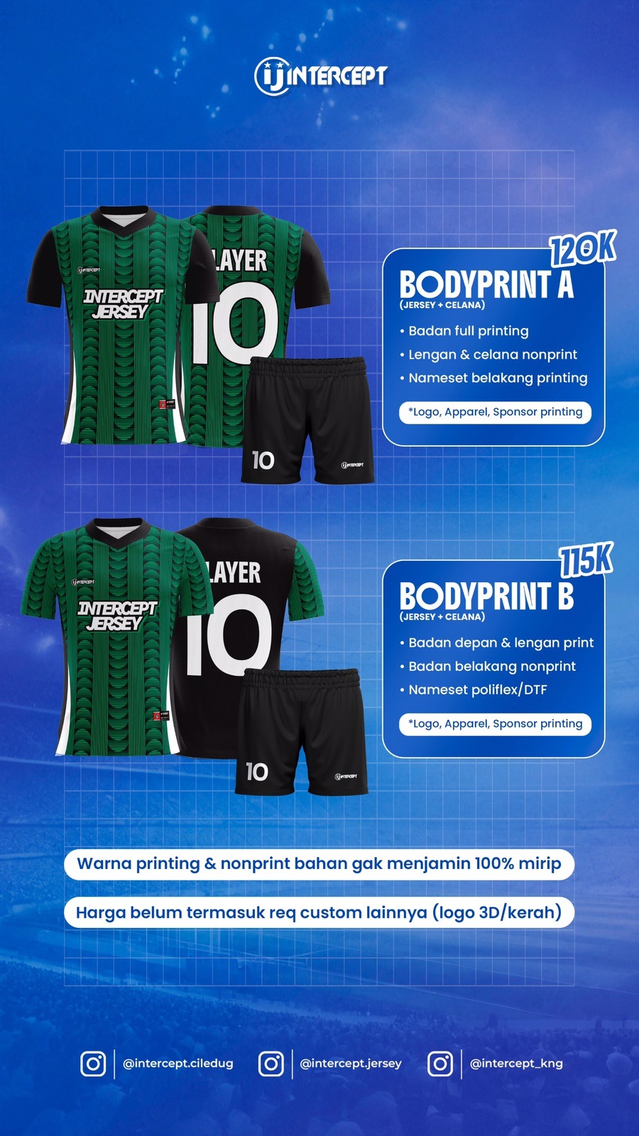 Bodyprint A & B (Setelan)